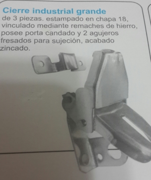 HERRAJES INDUSTRIALES CIERRE INDUSTRIAL GRANDE