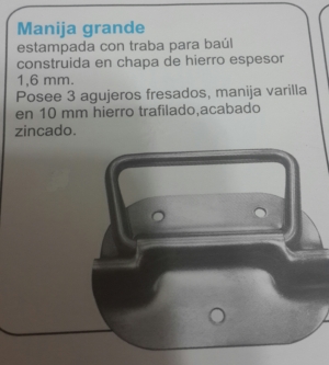 HERRAJES INDUSTRIALES MANIJA GRANDE