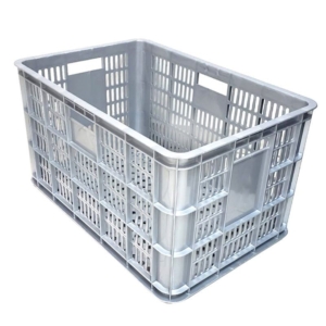 CANASTO PLASTICO REFORZADO APILABLE MULT. NEGRO