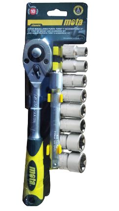 JUEGO DE 10 BOCALLAVES TORX HEMBRA C/CRIQUE MOTA