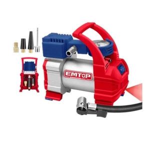 COMPRESOR 12 V 140 PSI 4 PICOS 3MTS. C/LUZ EMTOP
