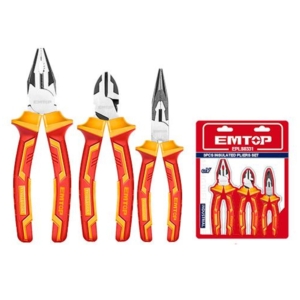 SET DE PINZAS Y ALICATES 3 PZAS. EMTOP