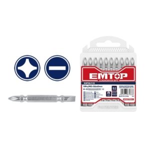 PUNTAS X 10 UN. M/IMPACTO PH2 X 65MM SL 6  EMTOP