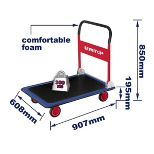 CARRO PLEGABLE 300 KG.  907 X 608 MM EMTOP