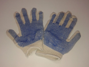 GUANTES MOTEADOS X UNIDAD