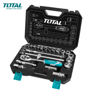CAJA DE HERRAMIENTAS CON 25 PZAS. INDUSTRIAL TOTAL
