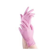 GUANTES DE NITRILO ROSA X CAJA