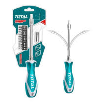DESTORNILLADOR FLEXIBLE C/12 PUNTAS TOTAL