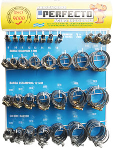 EXHIBIDOR ABRAZADERAS DE FLEJE 12 MM